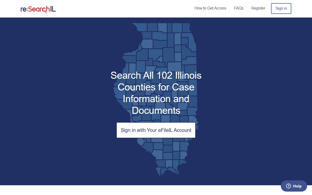Illinois reSearchIL portal for Randolph County court records after arrest